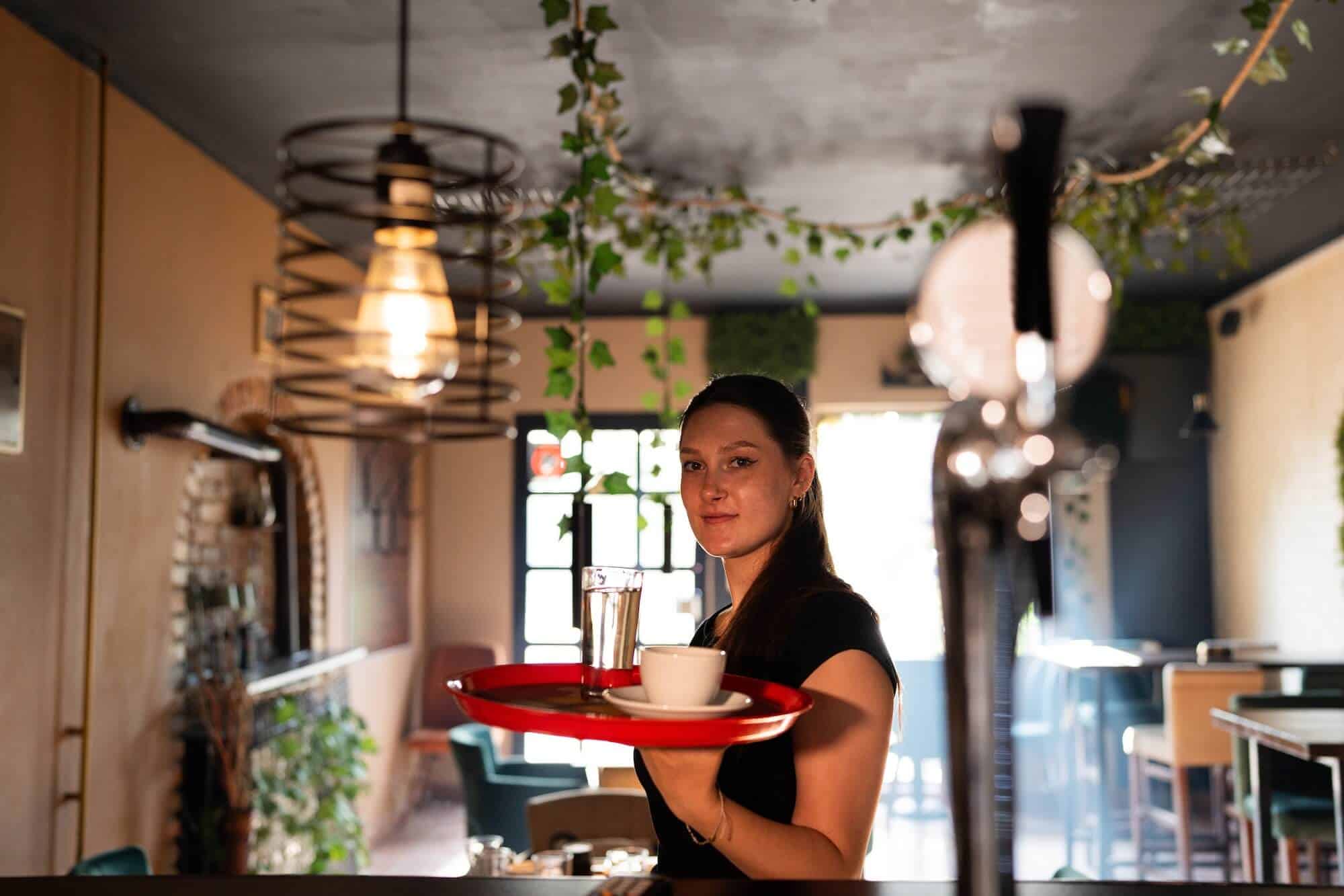 Barista in coffee shop